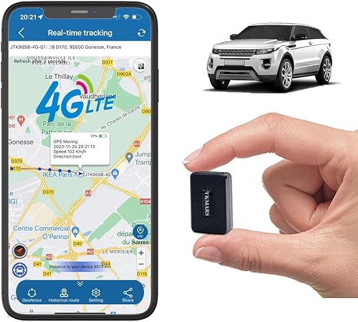 TKMARS 4G Mini Rasreador GPS para Carro con Magnetico SIN SUSCRIPCION
