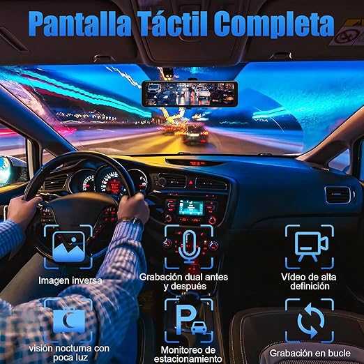 kit de retrovisor con camara dual 